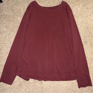 a new day Maroon Long Sleeve Top